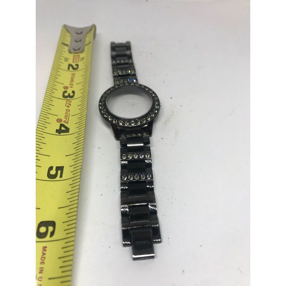 Authentic Fossil Watch Bracelet Links Use Parts Case Band 15mm Poor T395